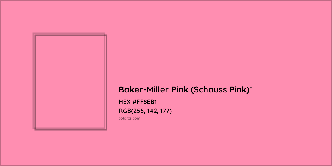 HEX #FF8EB1 Color Name, Color Code, Palettes, Similar Paints, Images