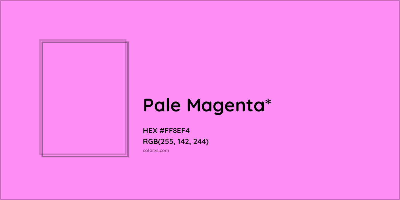 HEX #FF8EF4 Color Name, Color Code, Palettes, Similar Paints, Images