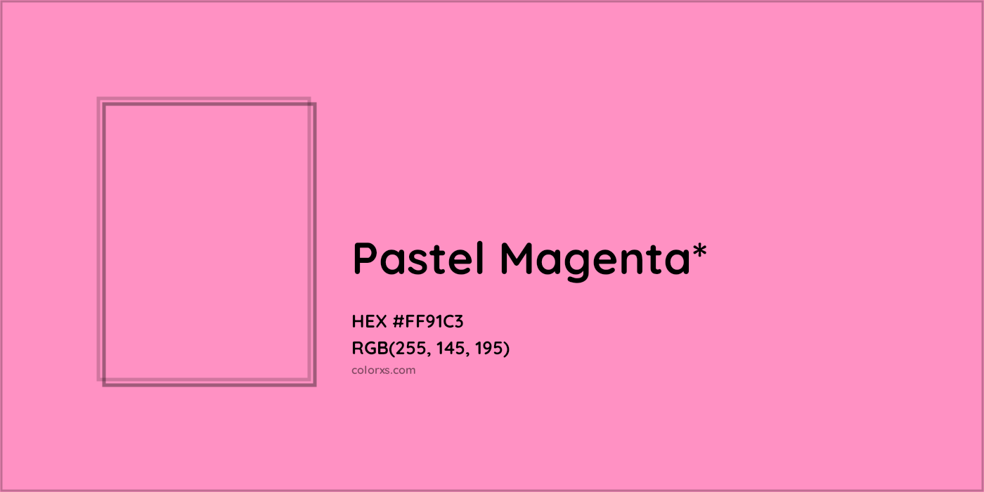 HEX #FF91C3 Color Name, Color Code, Palettes, Similar Paints, Images