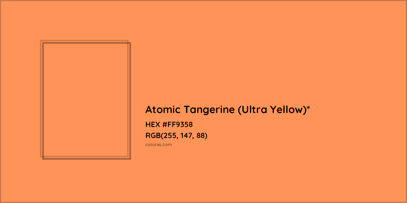 HEX #FF9358 Color Name, Color Code, Palettes, Similar Paints, Images