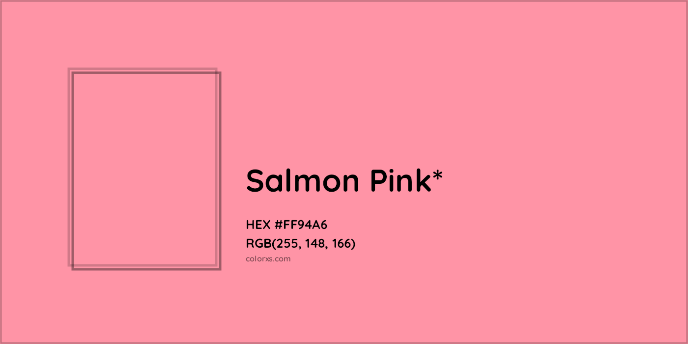 HEX #FF94A6 Color Name, Color Code, Palettes, Similar Paints, Images