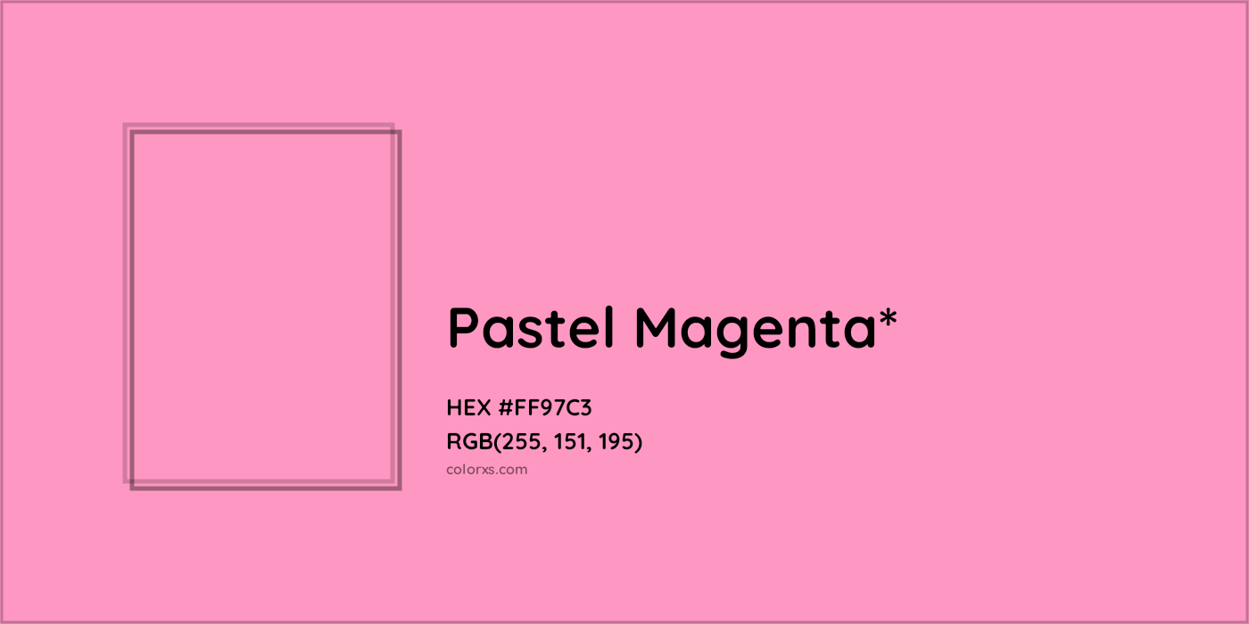 HEX #FF97C3 Color Name, Color Code, Palettes, Similar Paints, Images