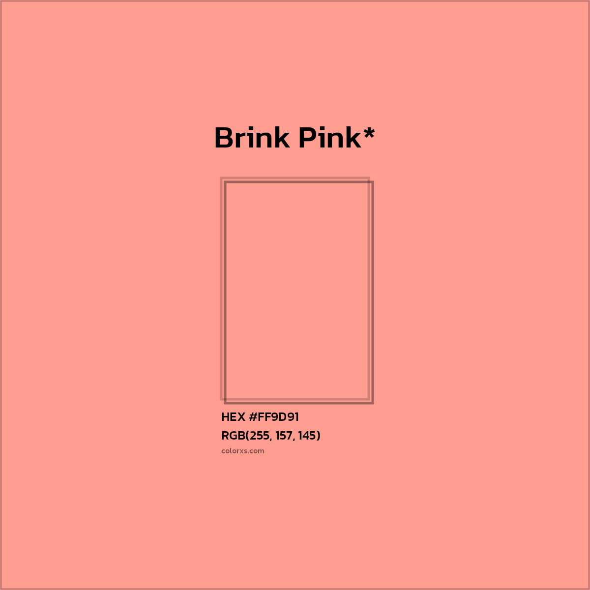HEX #FF9D91 Color Name, Color Code, Palettes, Similar Paints, Images