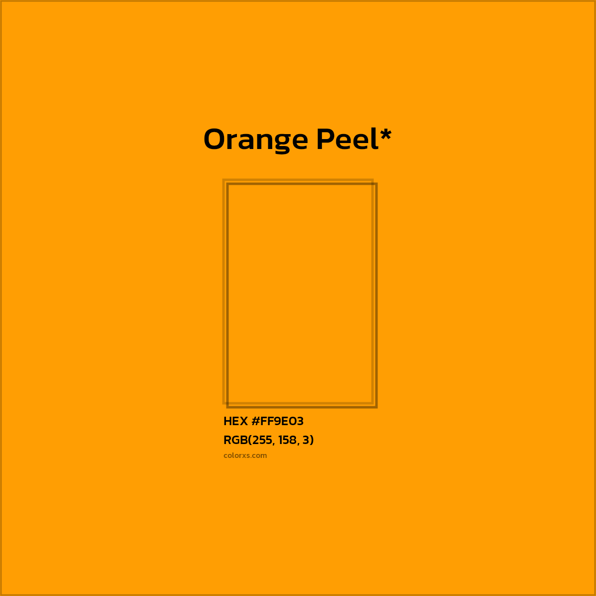HEX #FF9E03 Color Name, Color Code, Palettes, Similar Paints, Images