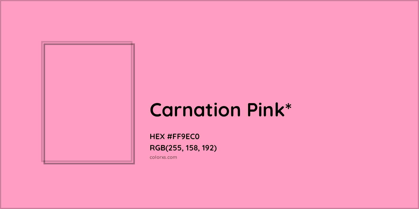 HEX #FF9EC0 Color Name, Color Code, Palettes, Similar Paints, Images