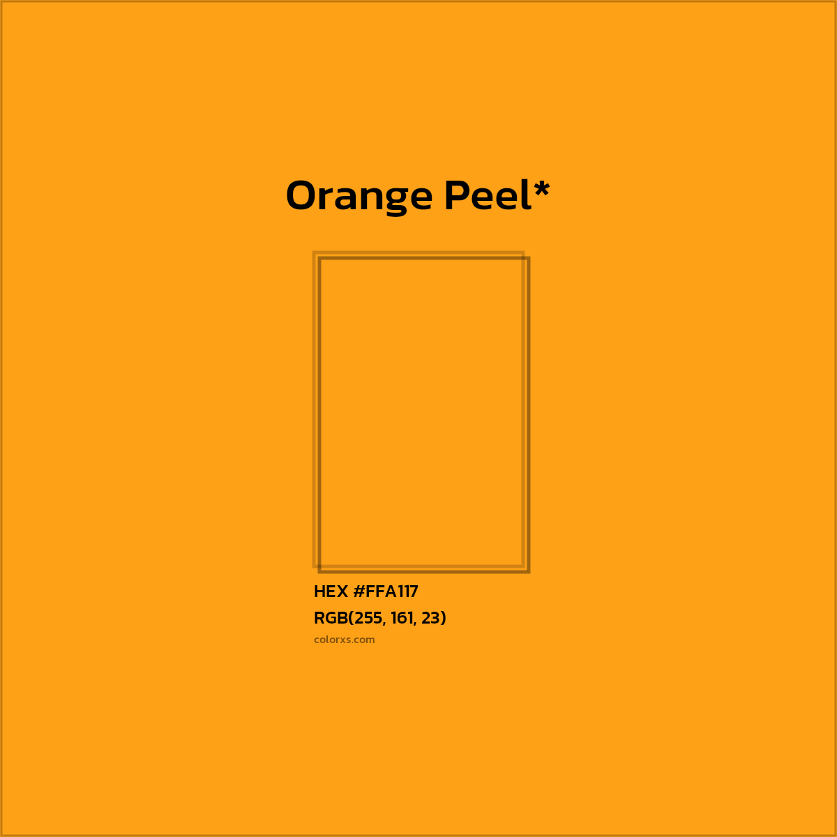 HEX #FFA117 Color Name, Color Code, Palettes, Similar Paints, Images