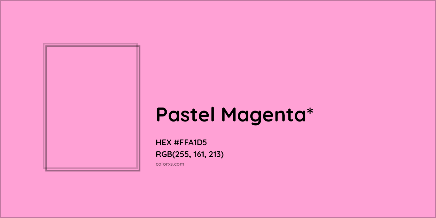HEX #FFA1D5 Color Name, Color Code, Palettes, Similar Paints, Images