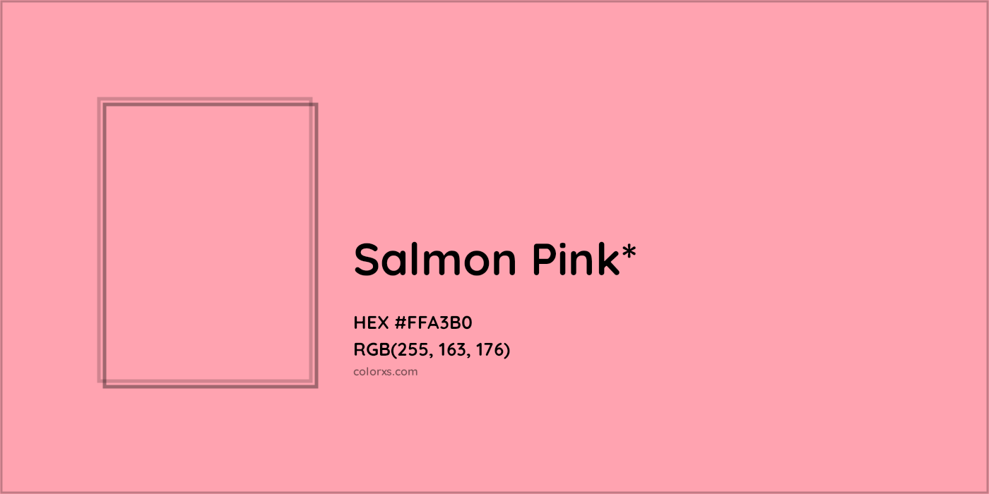 HEX #FFA3B0 Color Name, Color Code, Palettes, Similar Paints, Images