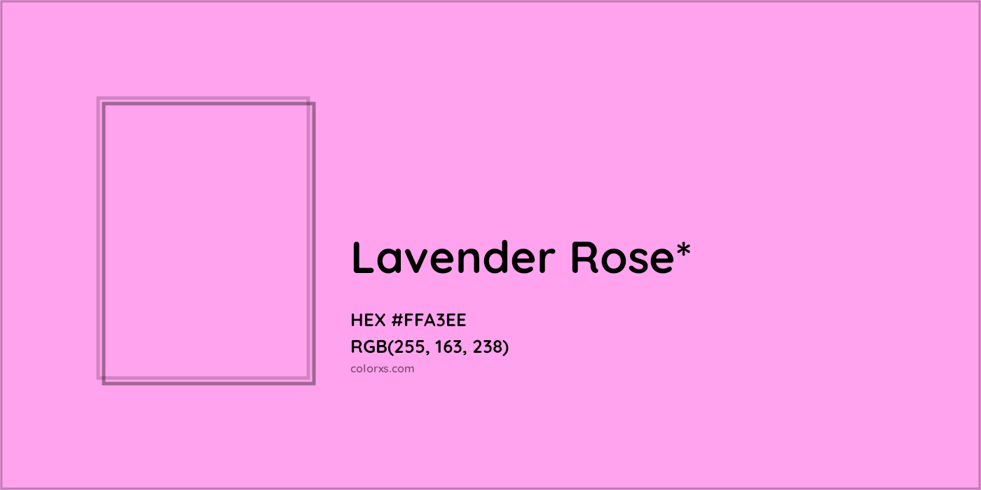 HEX #FFA3EE Color Name, Color Code, Palettes, Similar Paints, Images