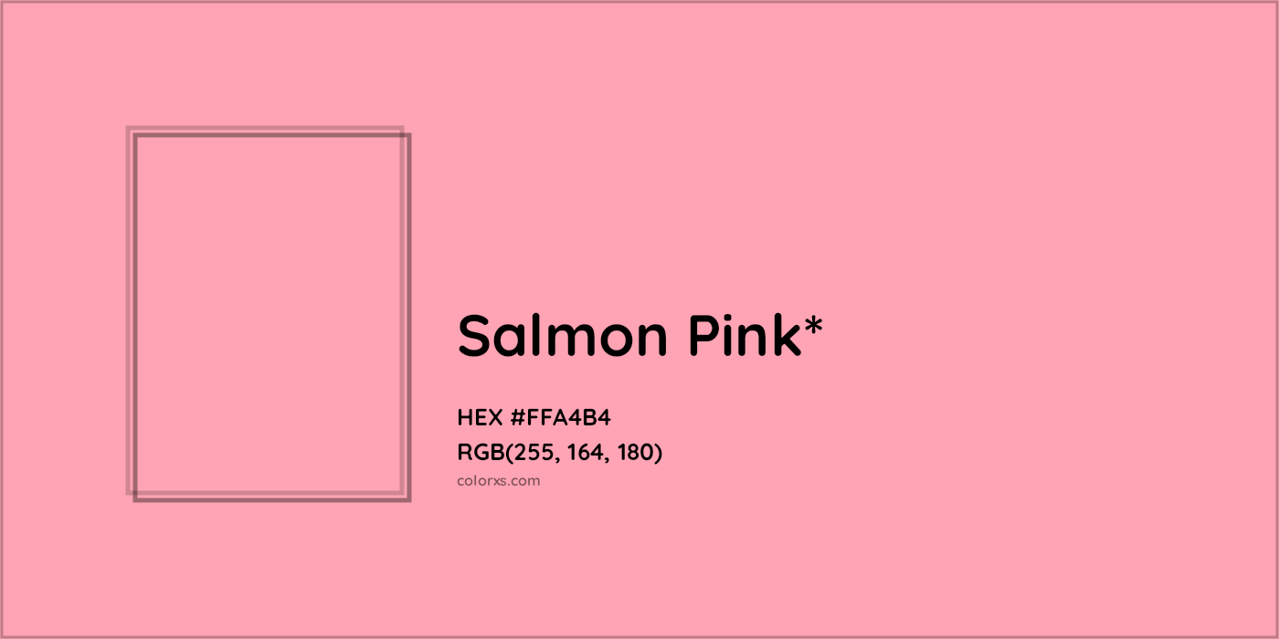 HEX #FFA4B4 Color Name, Color Code, Palettes, Similar Paints, Images