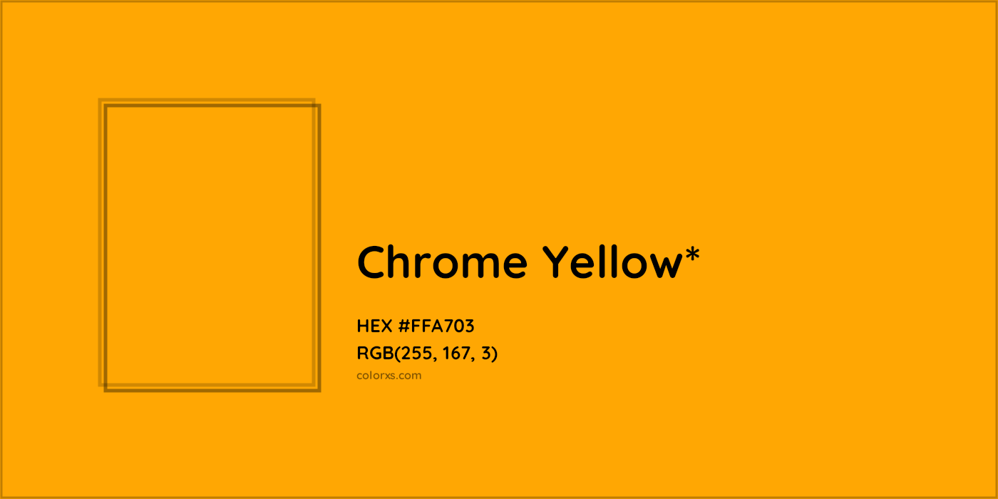HEX #FFA703 Color Name, Color Code, Palettes, Similar Paints, Images