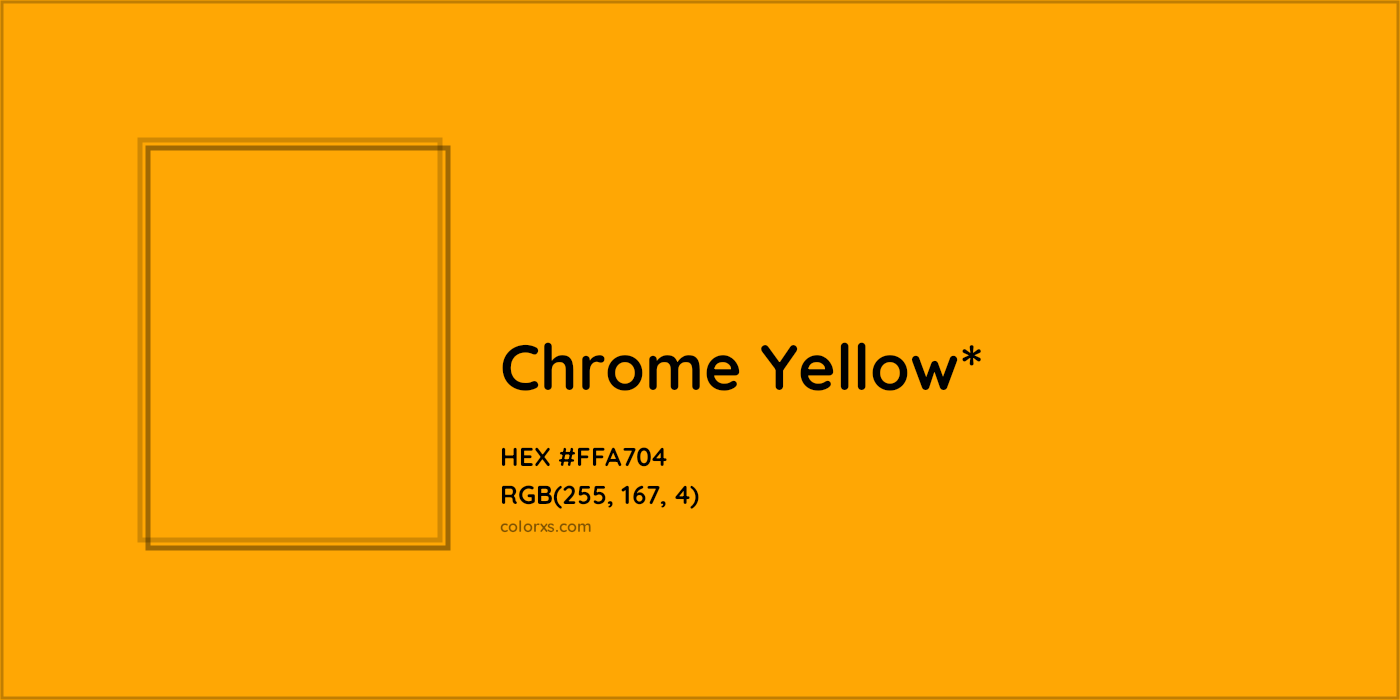 HEX #FFA704 Color Name, Color Code, Palettes, Similar Paints, Images