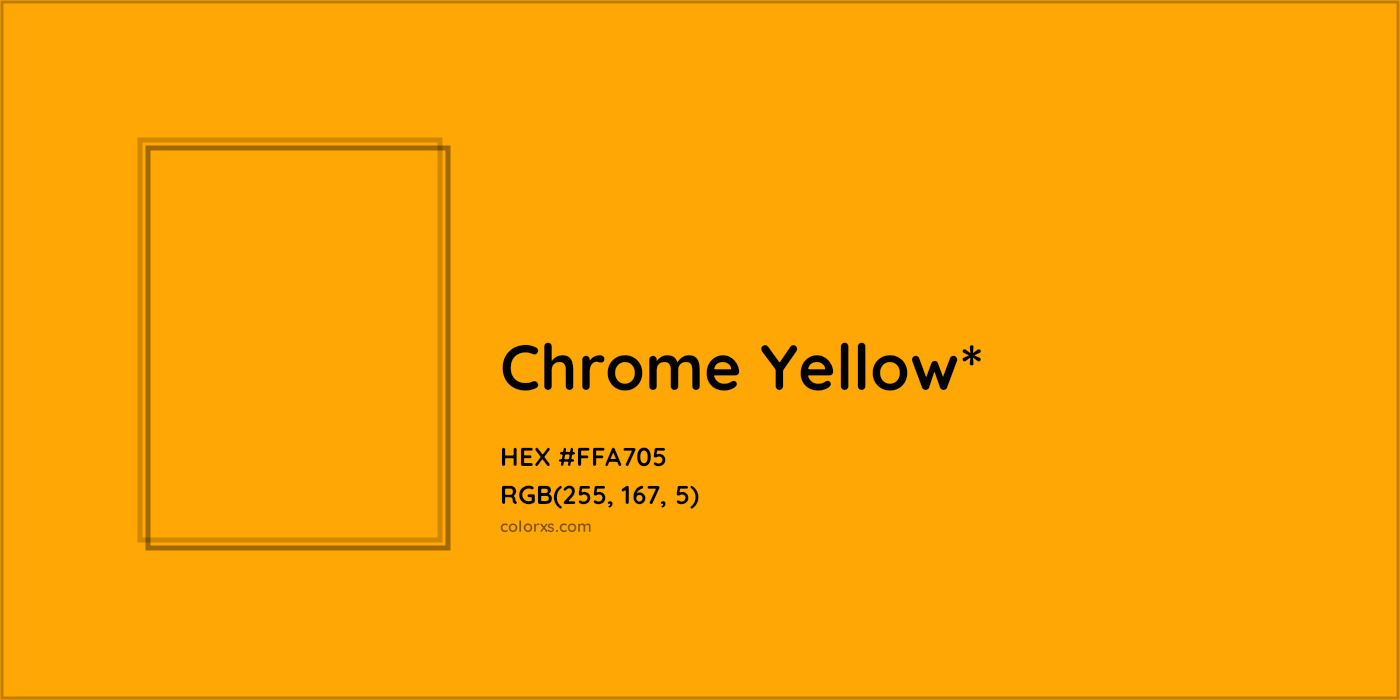 HEX #FFA705 Color Name, Color Code, Palettes, Similar Paints, Images