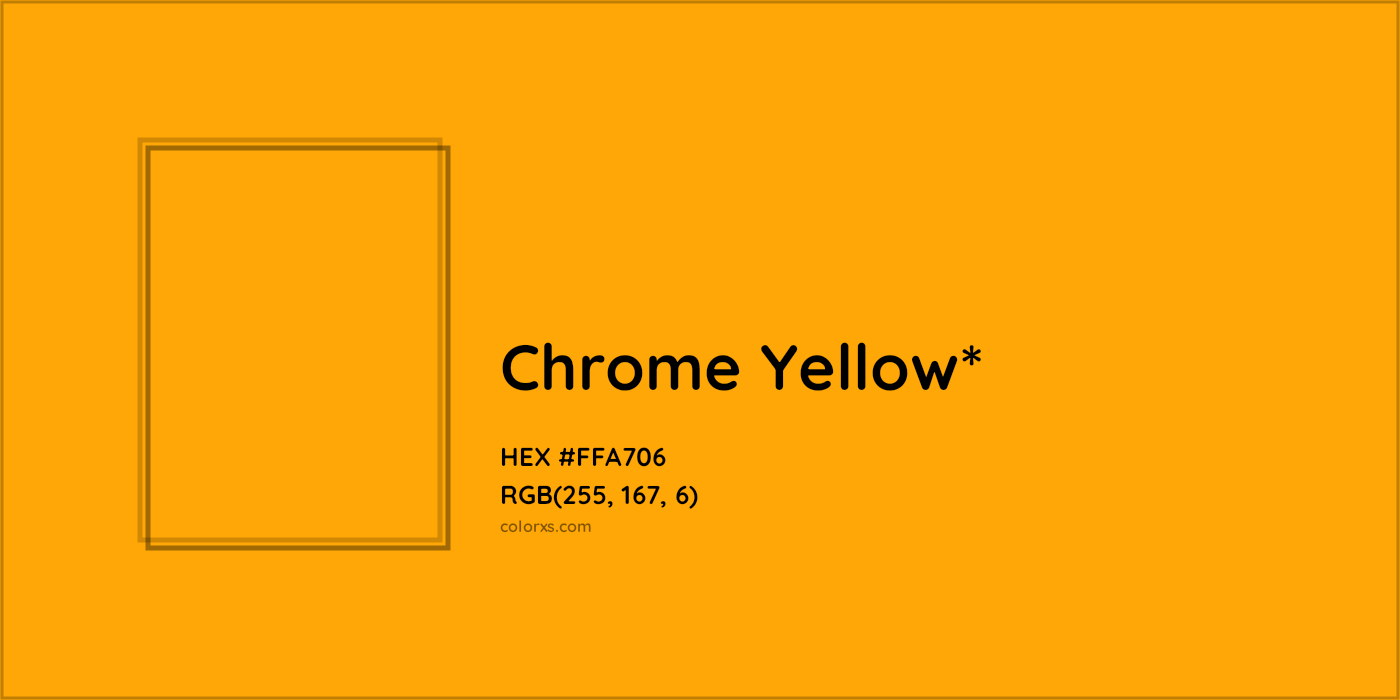 HEX #FFA706 Color Name, Color Code, Palettes, Similar Paints, Images