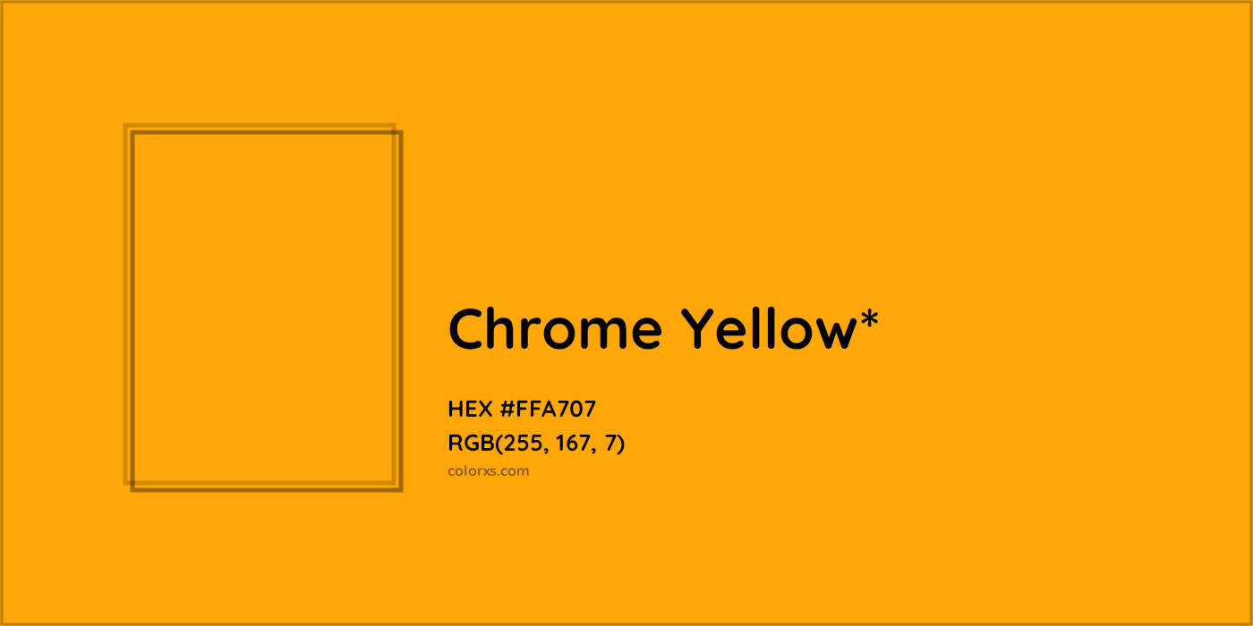 HEX #FFA707 Color Name, Color Code, Palettes, Similar Paints, Images
