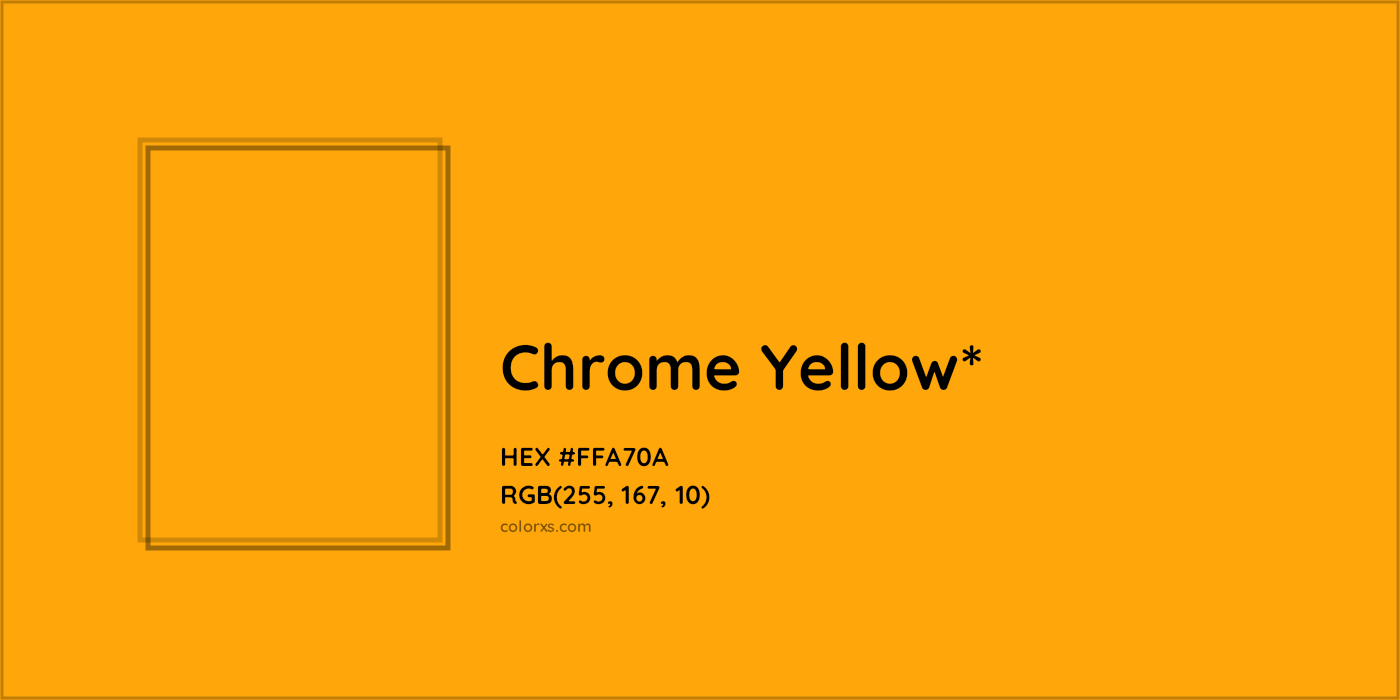 HEX #FFA70A Color Name, Color Code, Palettes, Similar Paints, Images
