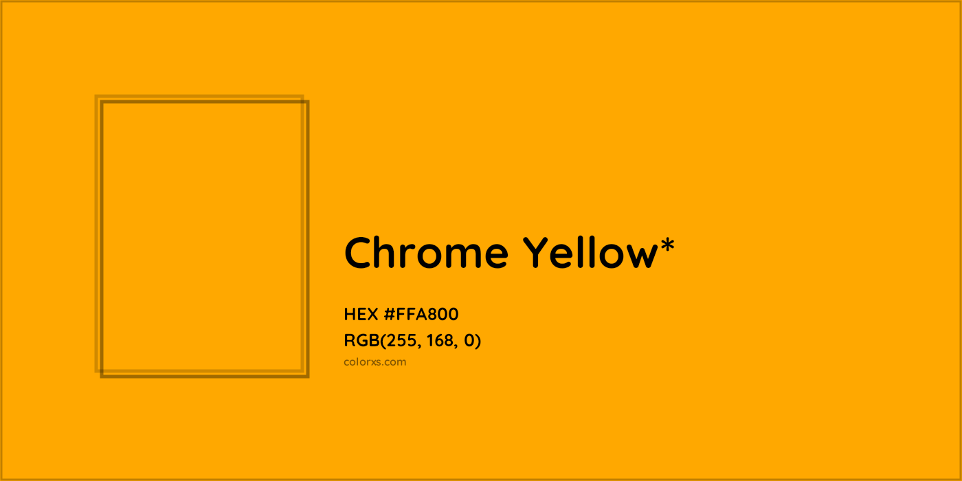 HEX #FFA800 Color Name, Color Code, Palettes, Similar Paints, Images