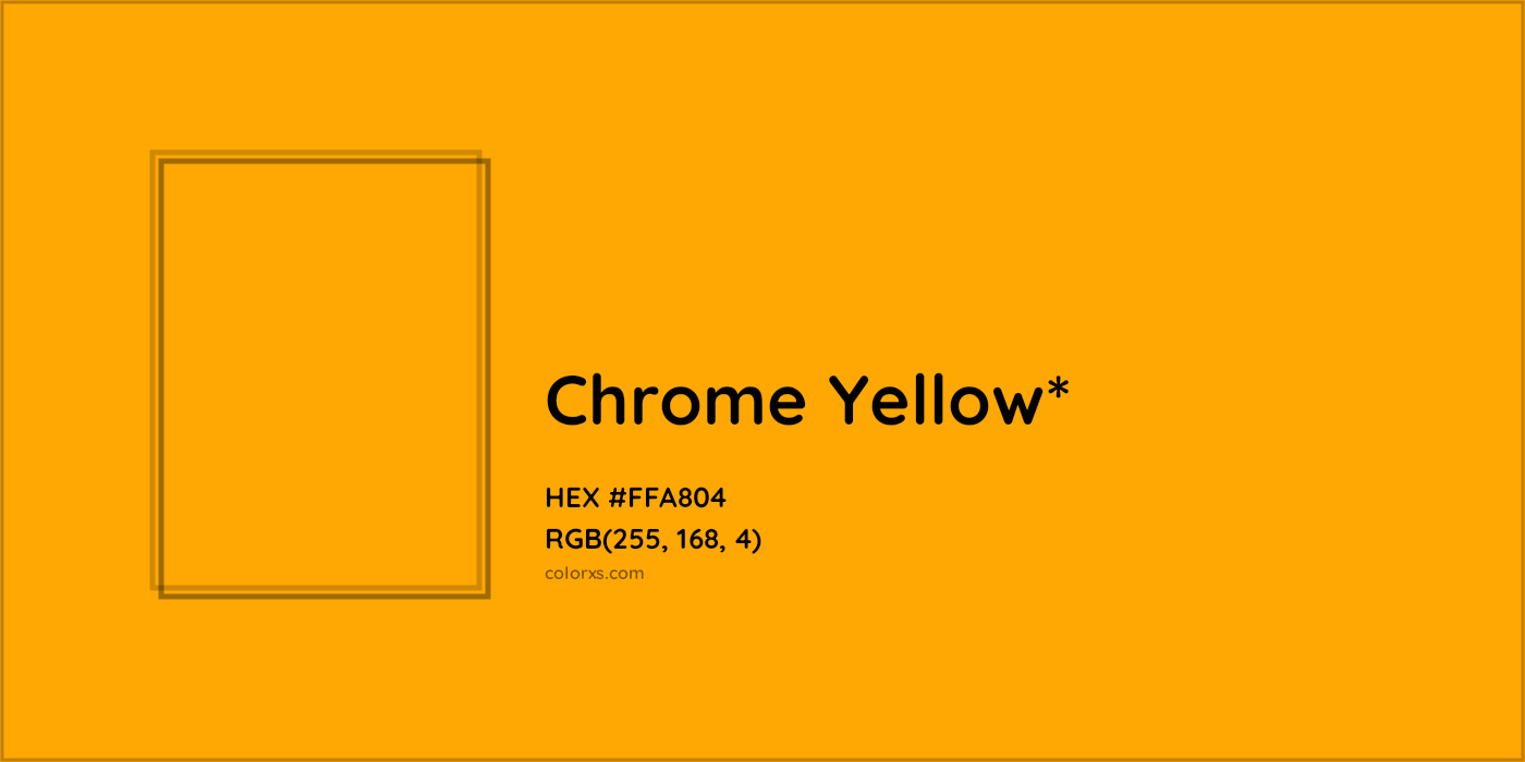 HEX #FFA804 Color Name, Color Code, Palettes, Similar Paints, Images