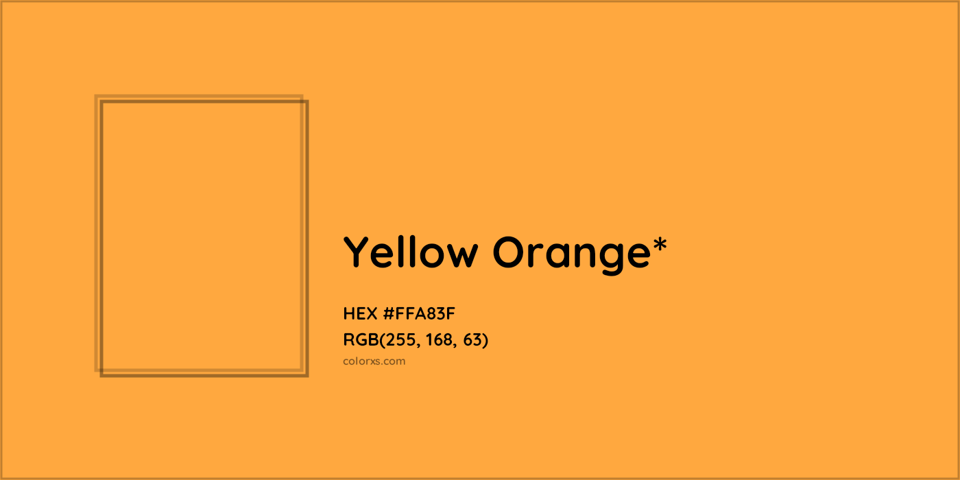 HEX #FFA83F Color Name, Color Code, Palettes, Similar Paints, Images