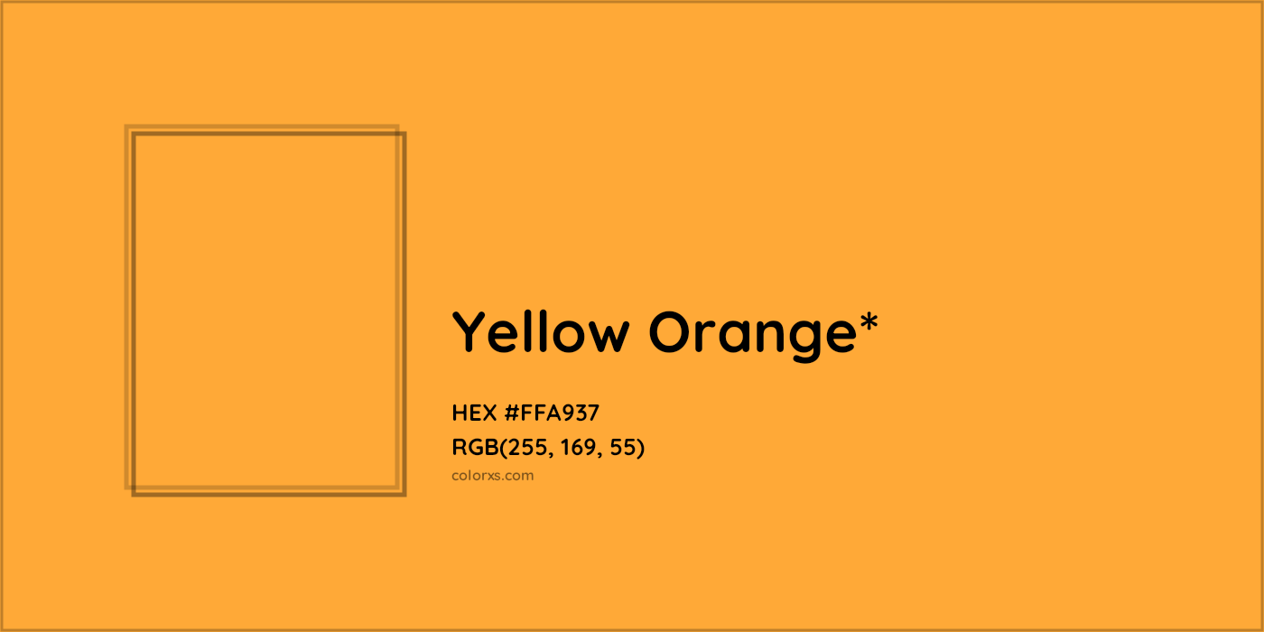 HEX #FFA937 Color Name, Color Code, Palettes, Similar Paints, Images