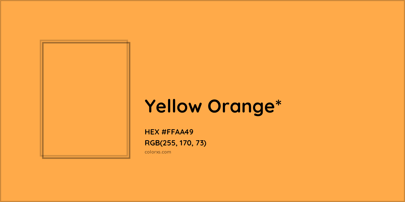HEX #FFAA49 Color Name, Color Code, Palettes, Similar Paints, Images