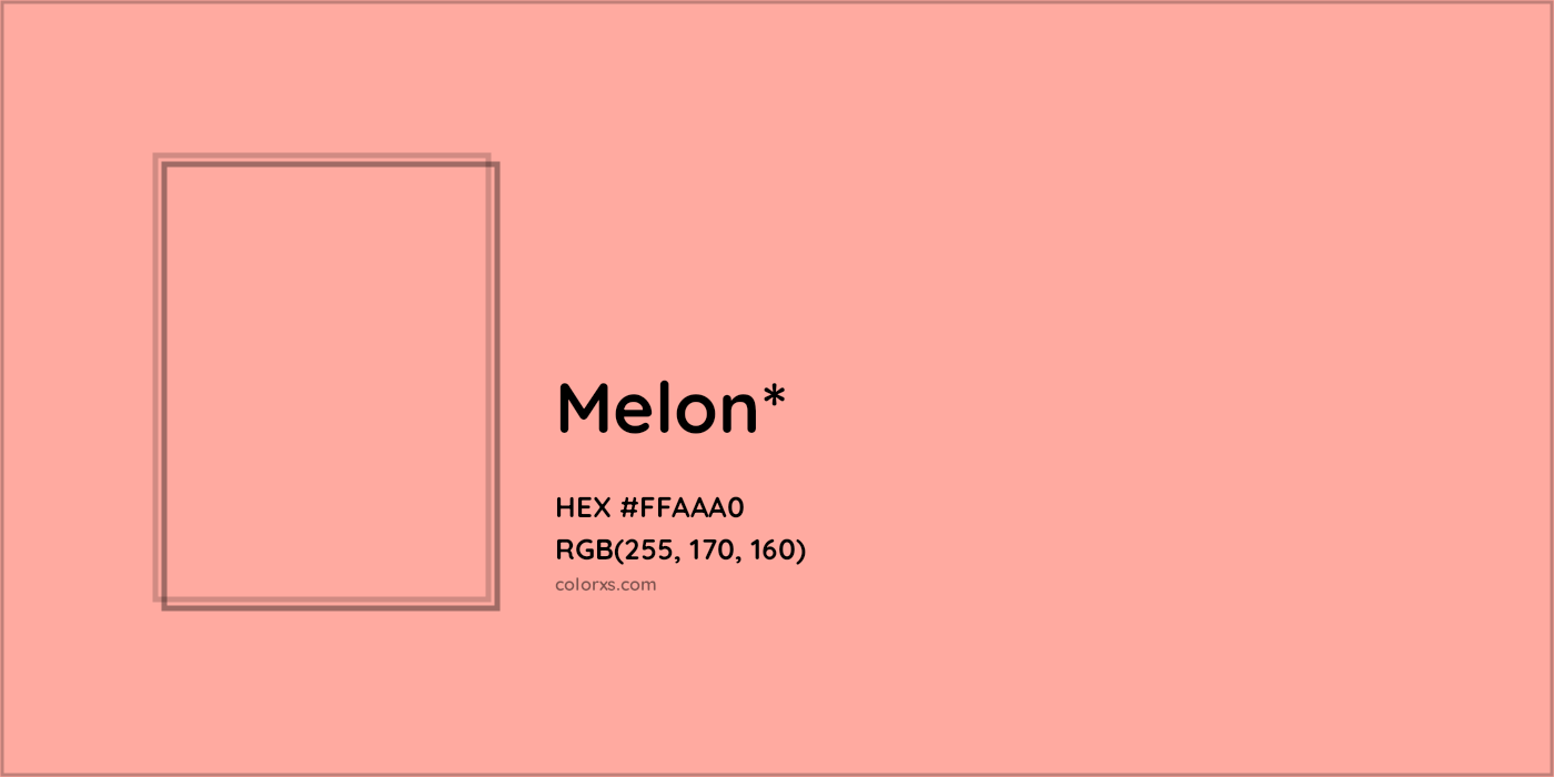 HEX #FFAAA0 Color Name, Color Code, Palettes, Similar Paints, Images