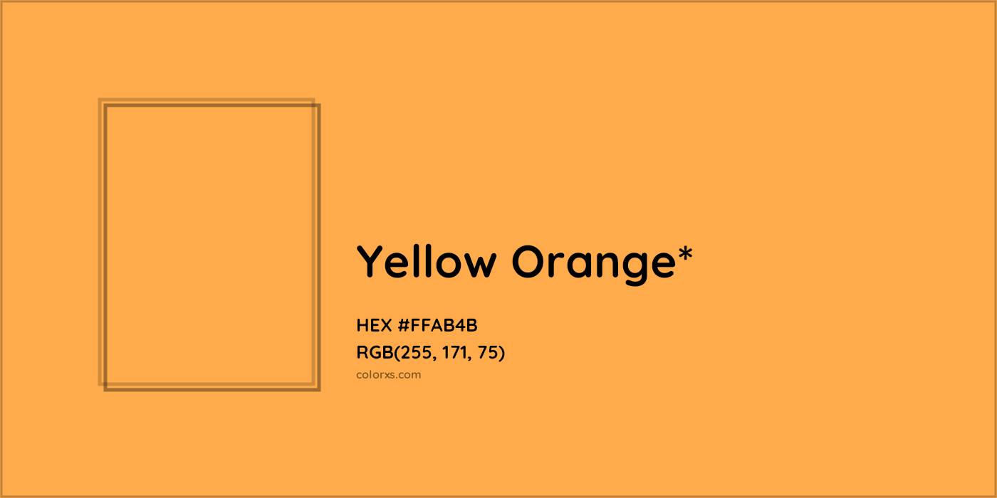 HEX #FFAB4B Color Name, Color Code, Palettes, Similar Paints, Images