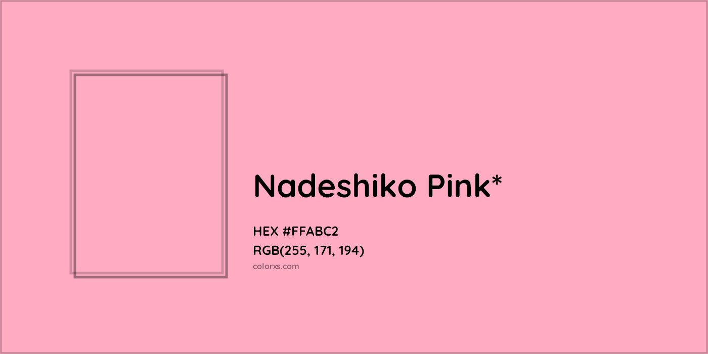 HEX #FFABC2 Color Name, Color Code, Palettes, Similar Paints, Images