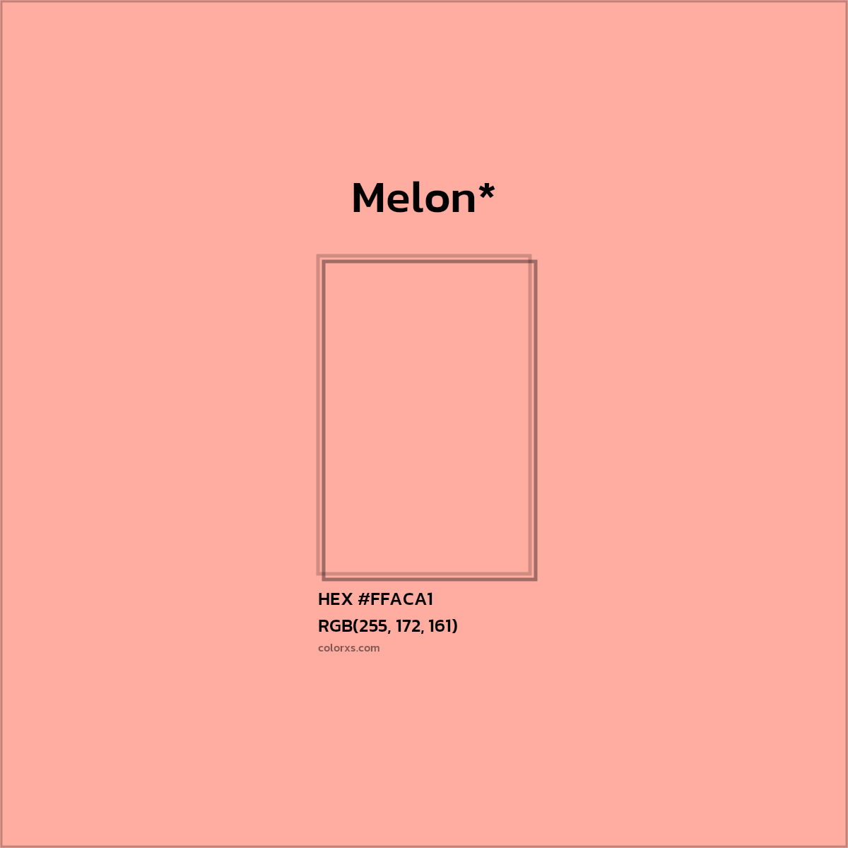 HEX #FFACA1 Color Name, Color Code, Palettes, Similar Paints, Images