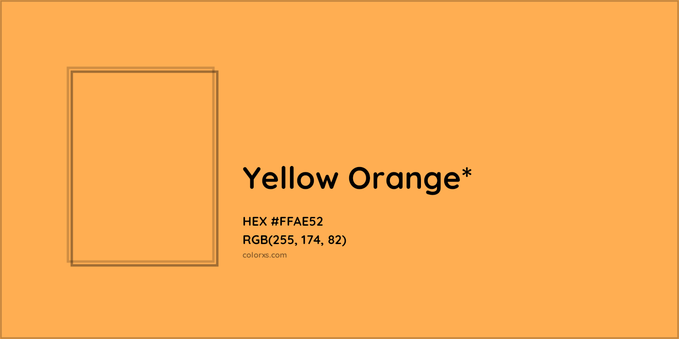HEX #FFAE52 Color Name, Color Code, Palettes, Similar Paints, Images