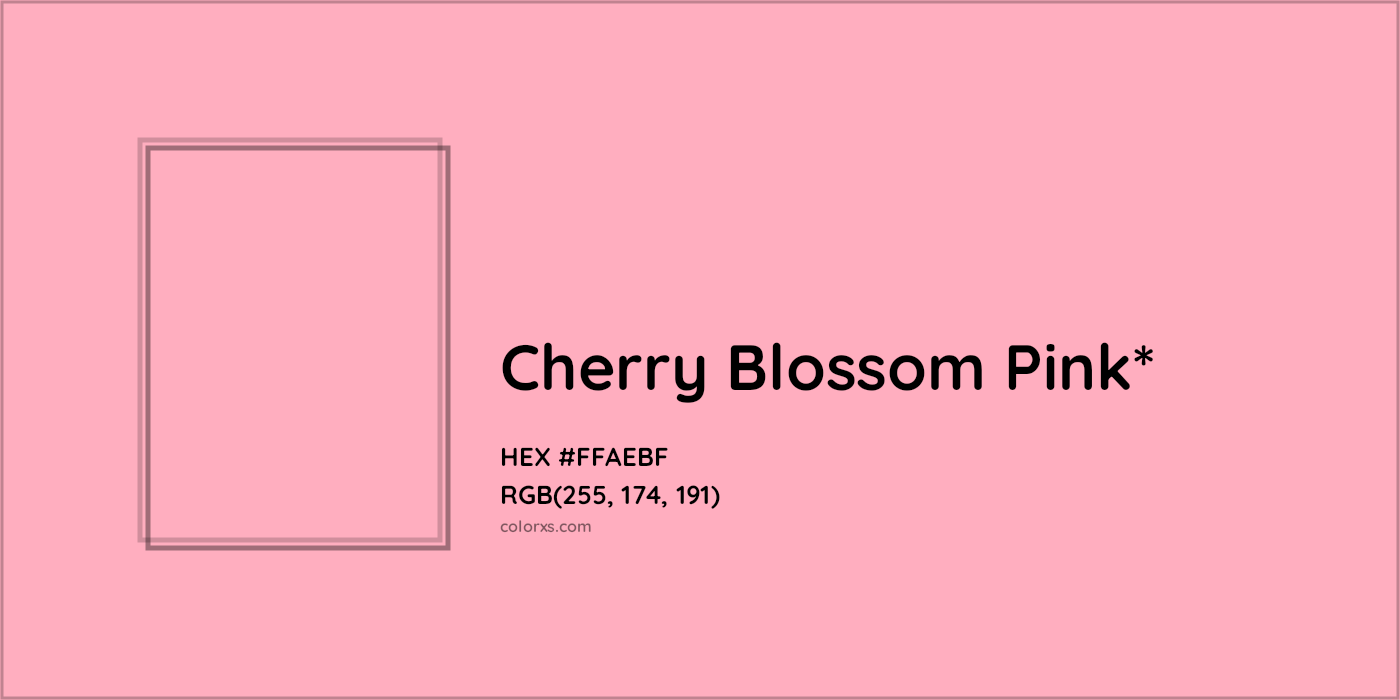 HEX #FFAEBF Color Name, Color Code, Palettes, Similar Paints, Images