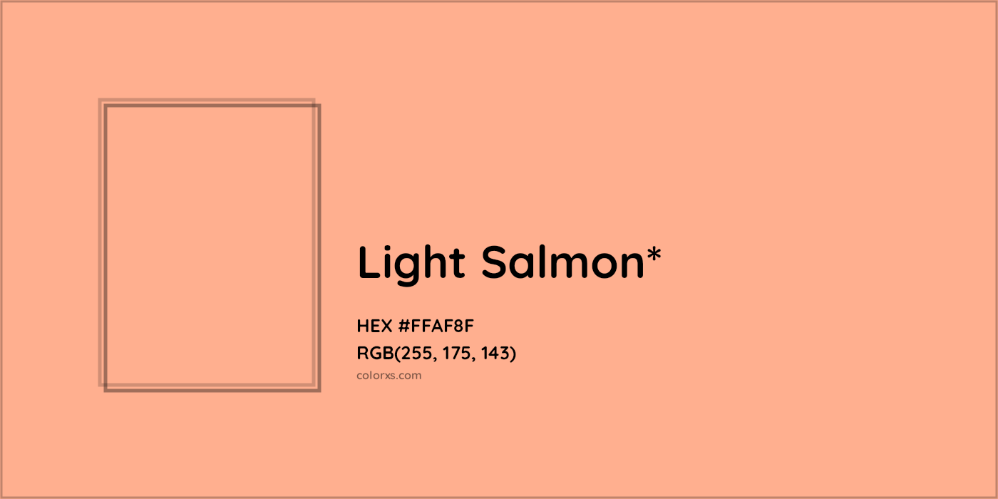 HEX #FFAF8F Color Name, Color Code, Palettes, Similar Paints, Images