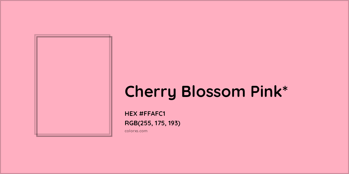 HEX #FFAFC1 Color Name, Color Code, Palettes, Similar Paints, Images