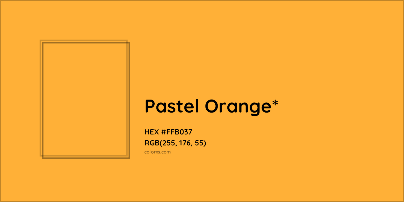 HEX #FFB037 Color Name, Color Code, Palettes, Similar Paints, Images