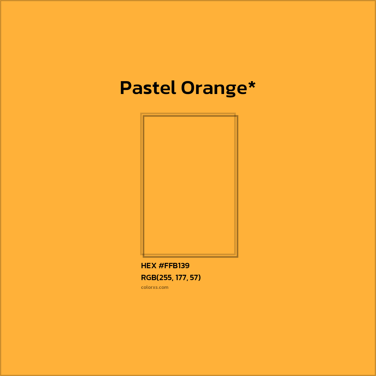 HEX #FFB139 Color Name, Color Code, Palettes, Similar Paints, Images