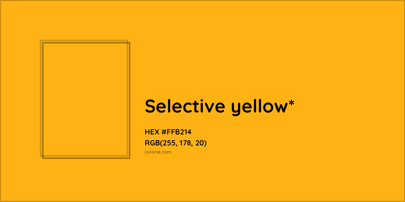 HEX #FFB214 Color Name, Color Code, Palettes, Similar Paints, Images