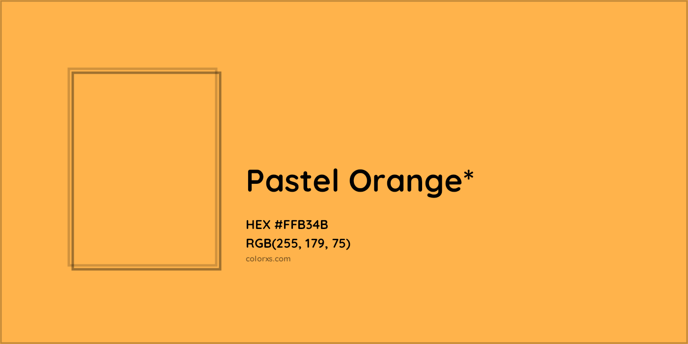 HEX #FFB34B Color Name, Color Code, Palettes, Similar Paints, Images