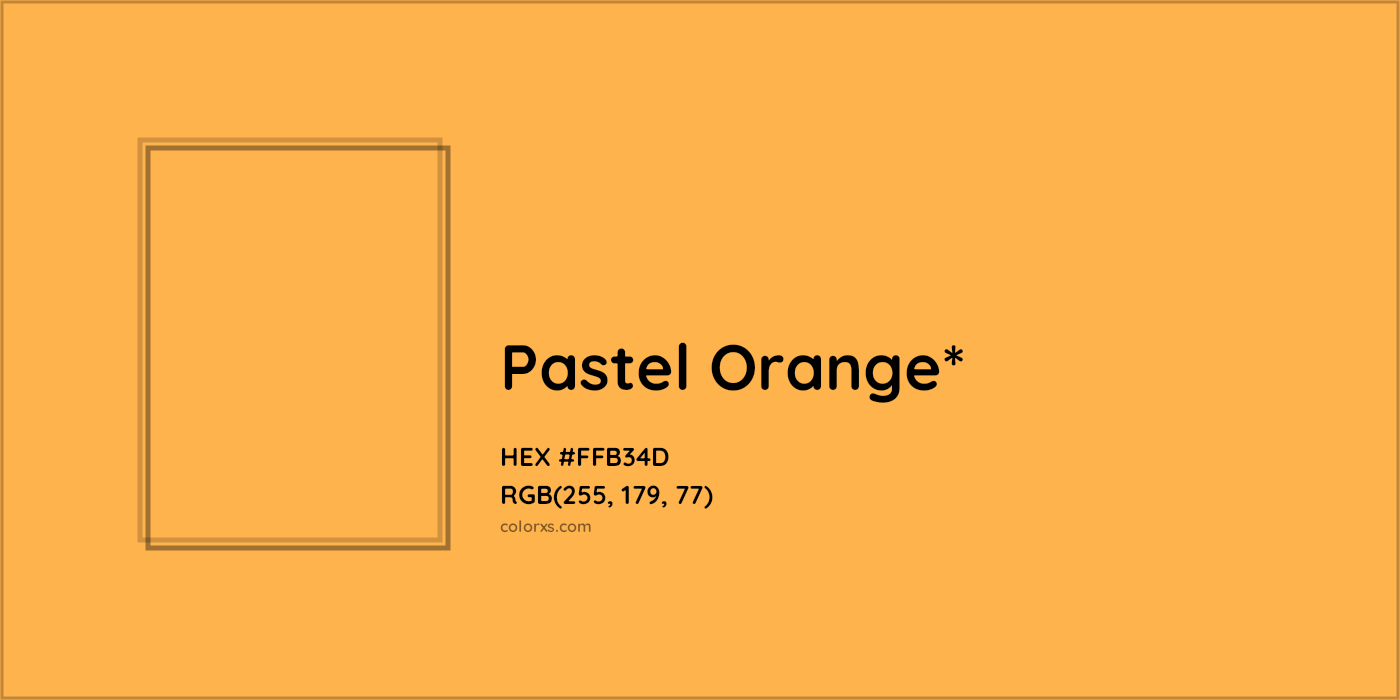 HEX #FFB34D Color Name, Color Code, Palettes, Similar Paints, Images