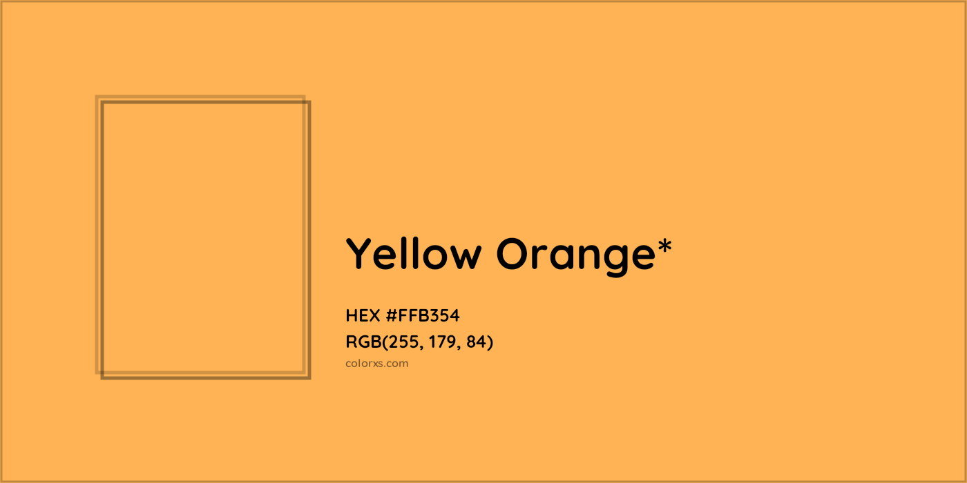 HEX #FFB354 Color Name, Color Code, Palettes, Similar Paints, Images
