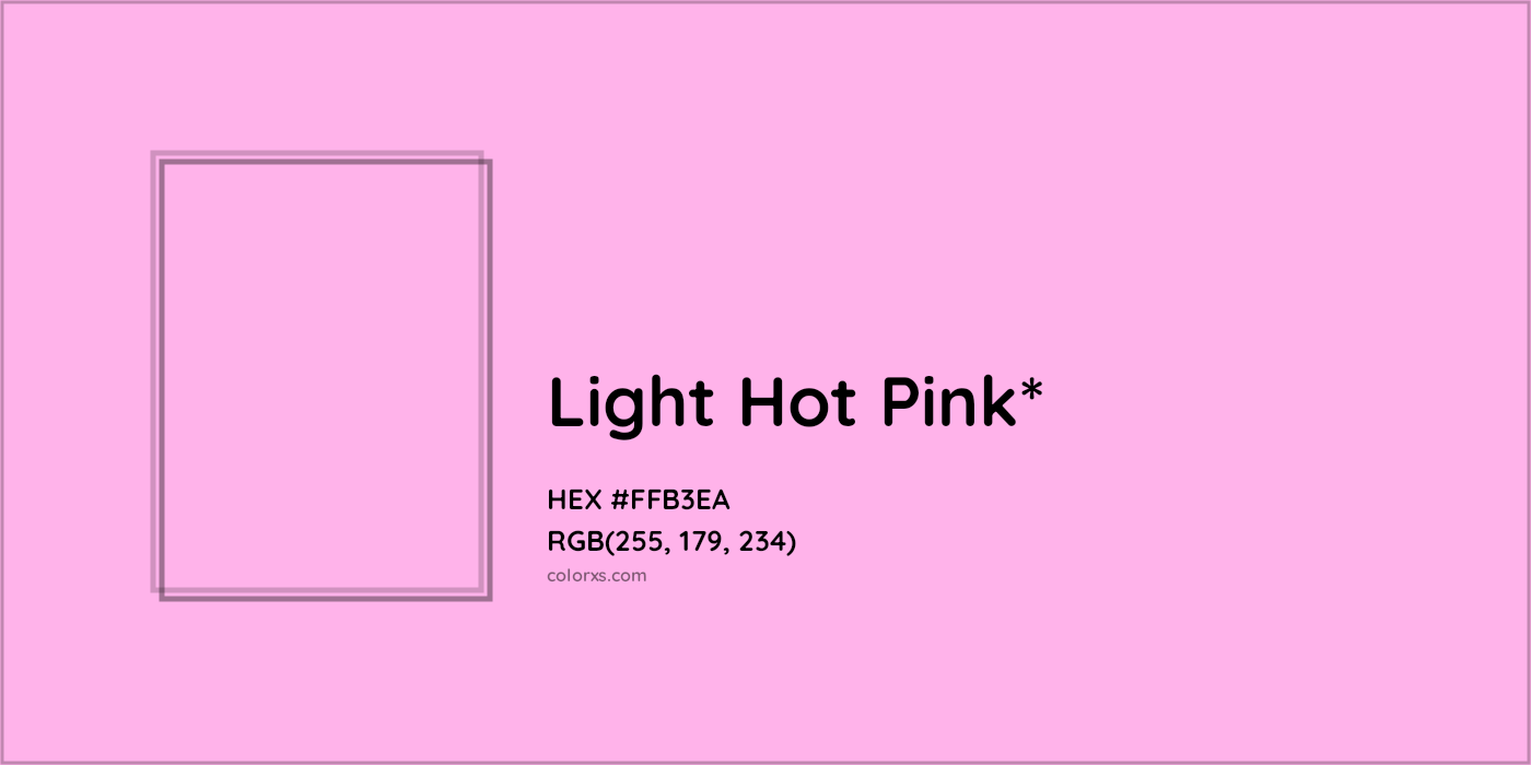 HEX #FFB3EA Color Name, Color Code, Palettes, Similar Paints, Images