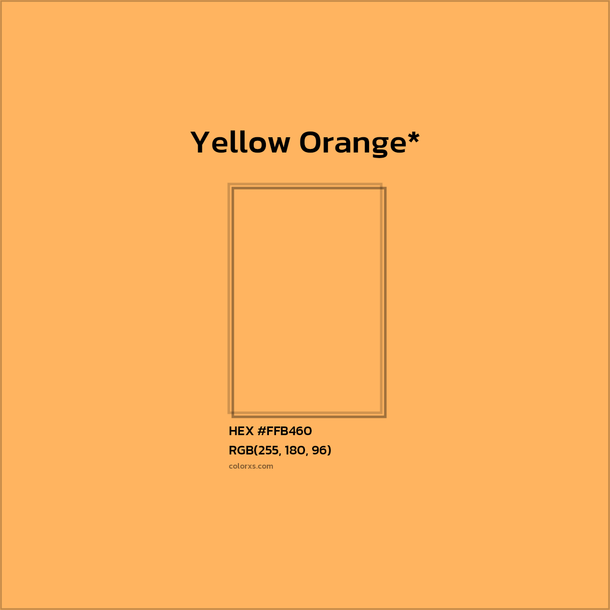 HEX #FFB460 Color Name, Color Code, Palettes, Similar Paints, Images