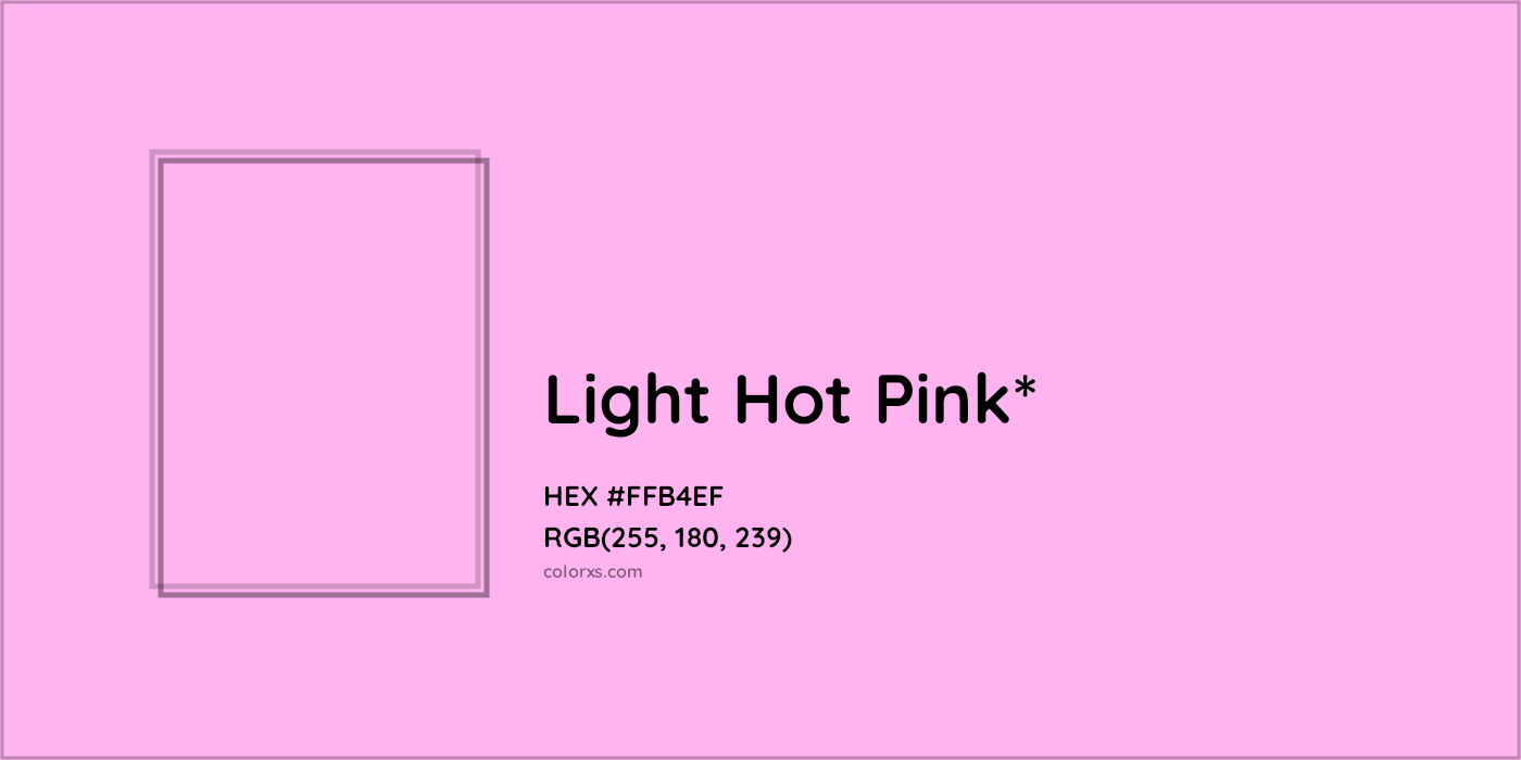 HEX #FFB4EF Color Name, Color Code, Palettes, Similar Paints, Images