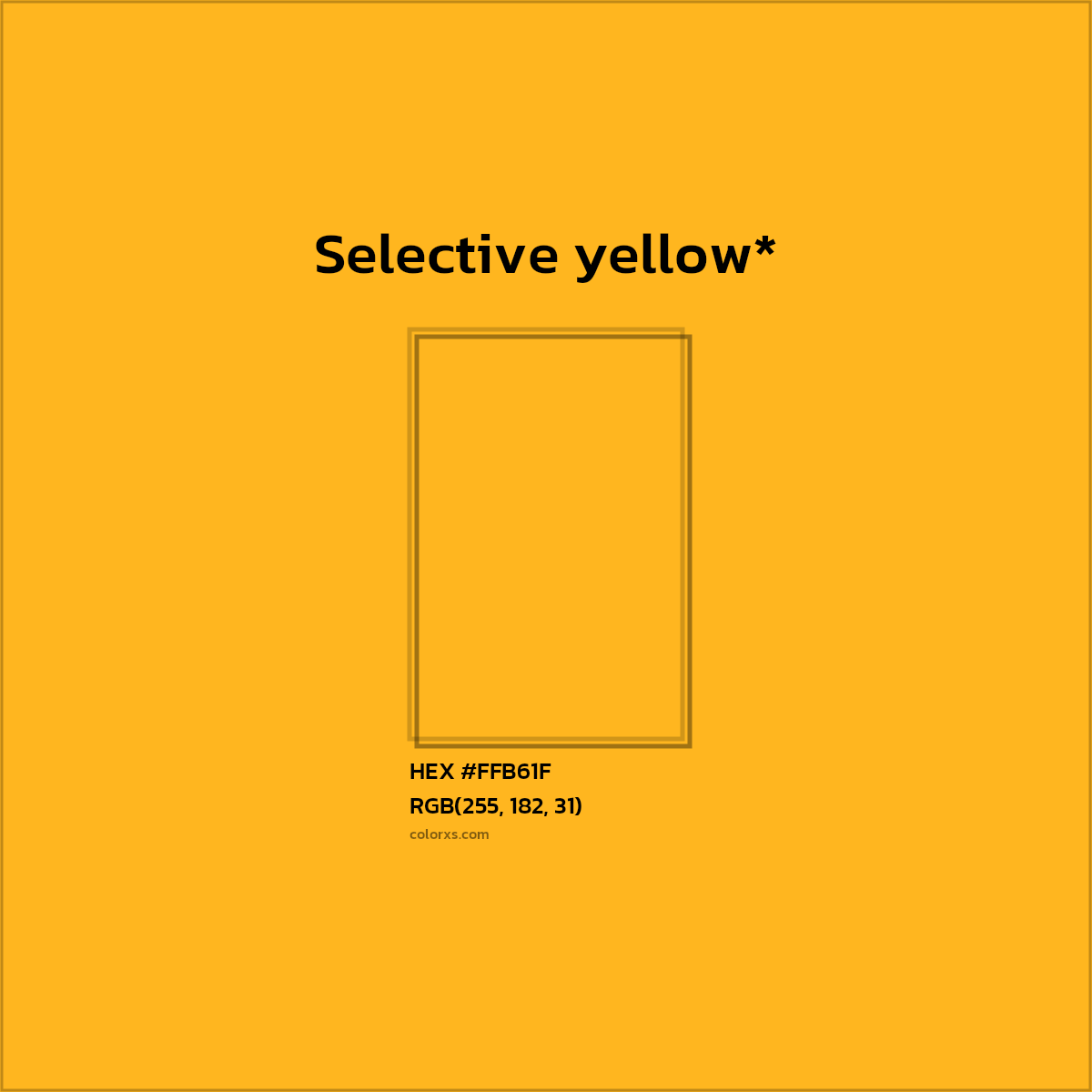 HEX #FFB61F Color Name, Color Code, Palettes, Similar Paints, Images