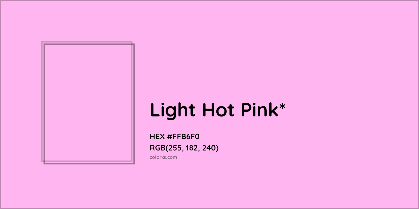 HEX #FFB6F0 Color Name, Color Code, Palettes, Similar Paints, Images