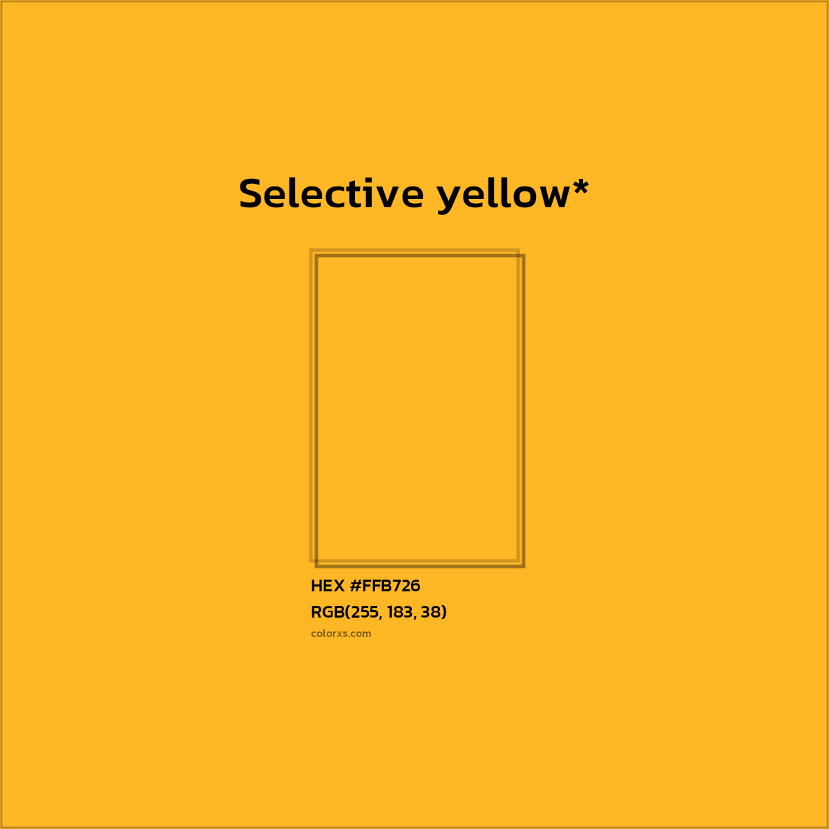 HEX #FFB726 Color Name, Color Code, Palettes, Similar Paints, Images