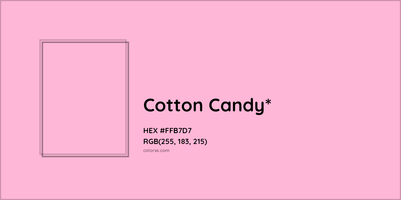 HEX #FFB7D7 Color Name, Color Code, Palettes, Similar Paints, Images