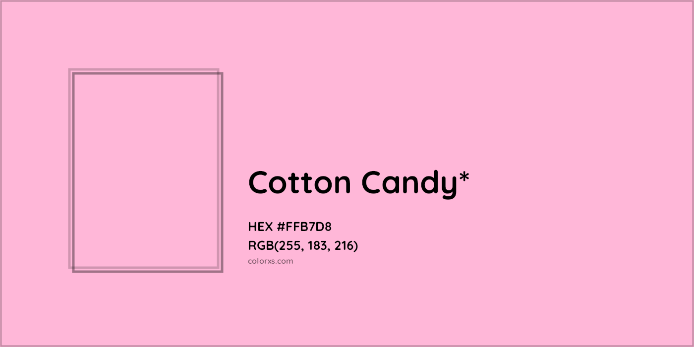 HEX #FFB7D8 Color Name, Color Code, Palettes, Similar Paints, Images