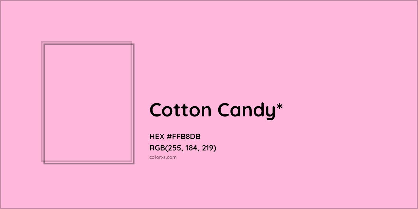 HEX #FFB8DB Color Name, Color Code, Palettes, Similar Paints, Images