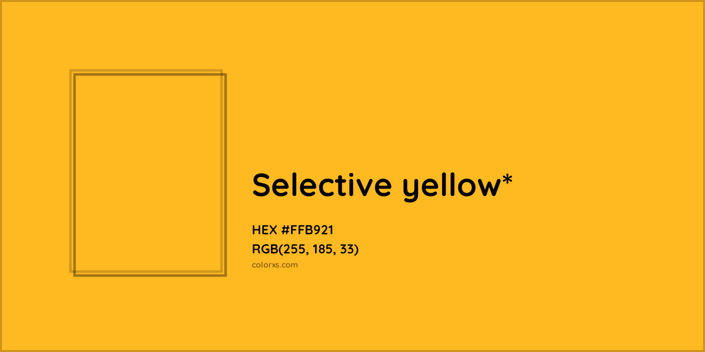 HEX #FFB921 Color Name, Color Code, Palettes, Similar Paints, Images