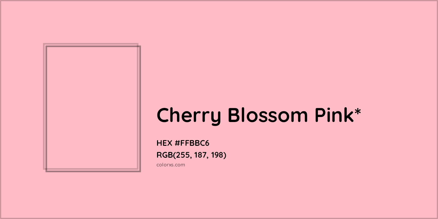 HEX #FFBBC6 Color Name, Color Code, Palettes, Similar Paints, Images